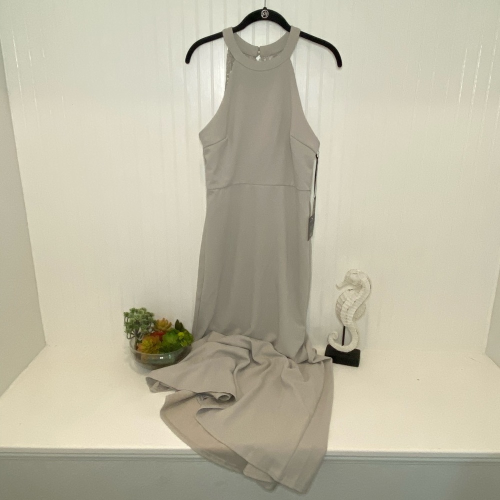 NWT Lulus Gray Long Dress Size Large